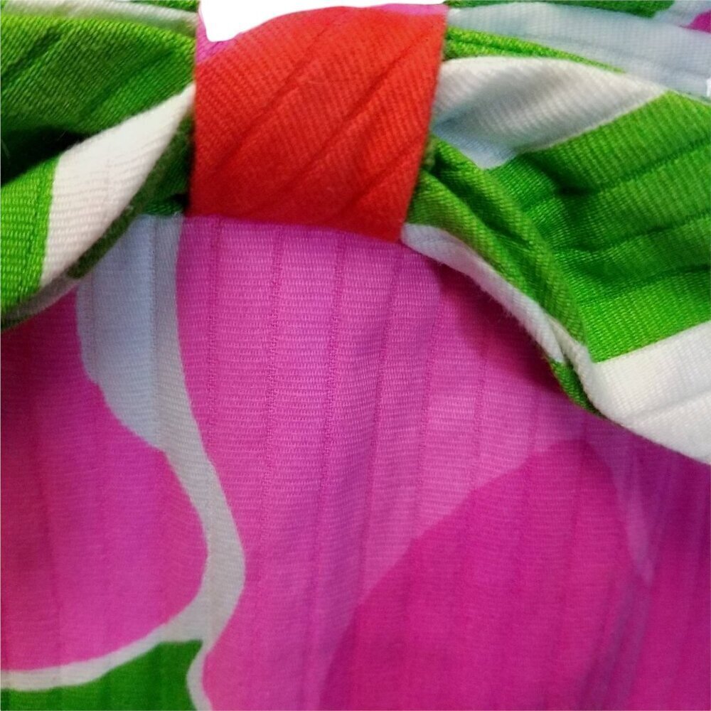 Vtg 60s Malia Honolulu floral long maxi dress Marimekko style flowers - Picture 8 of 9